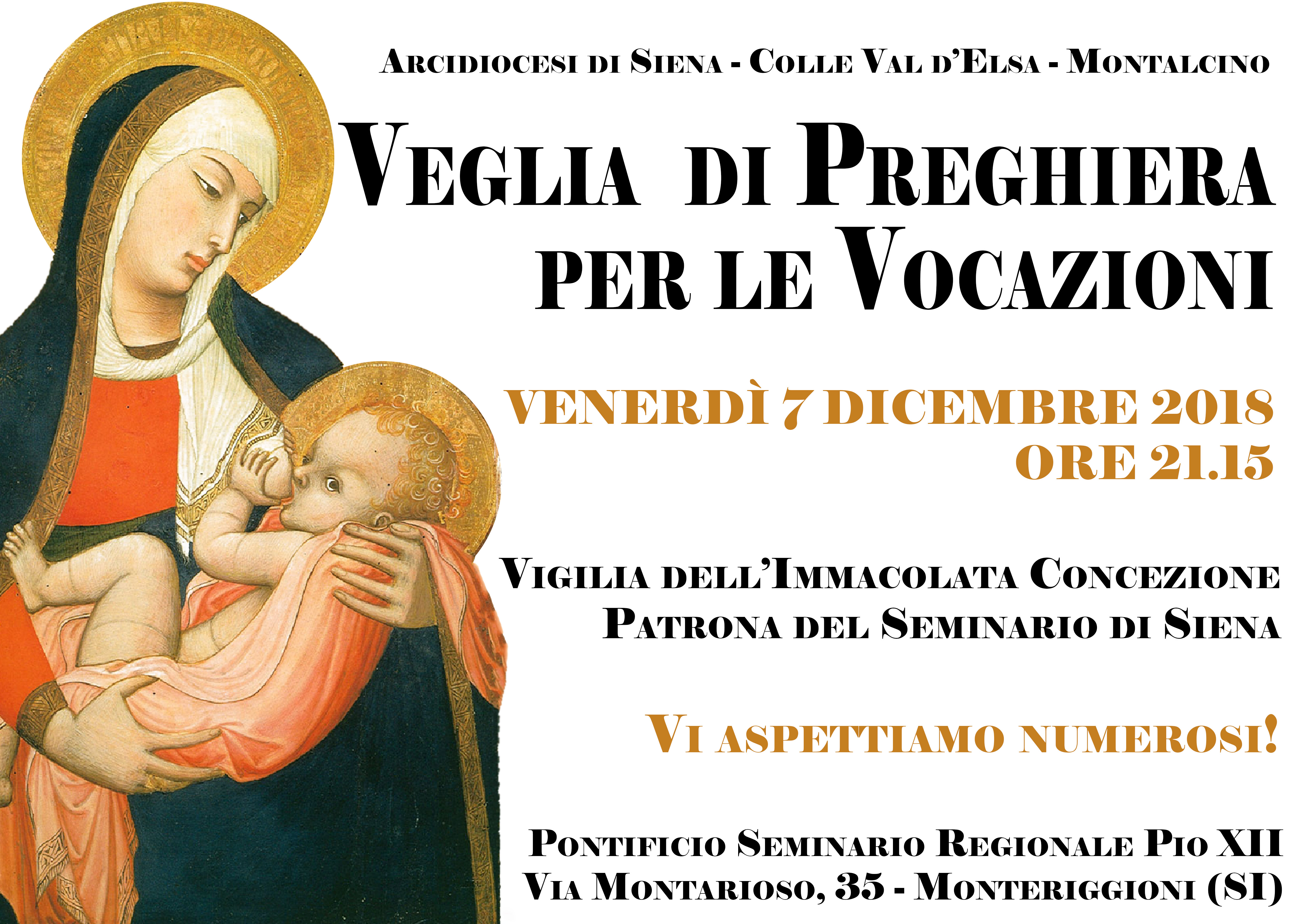 Preghiera Per Le Vocazioni Sacerdotali E Religiose Veglia di preghiera per le Vocazioni – Arcidiocesisiena