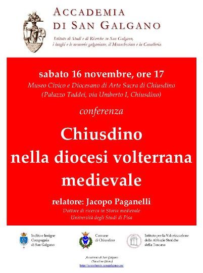 CHIUSDINO - conferenza 16 novembre