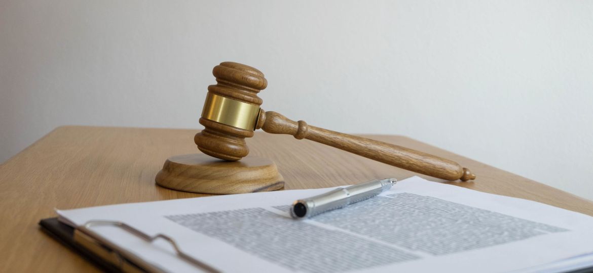 Close up object law concept. Judge gavel with justice lawyers a