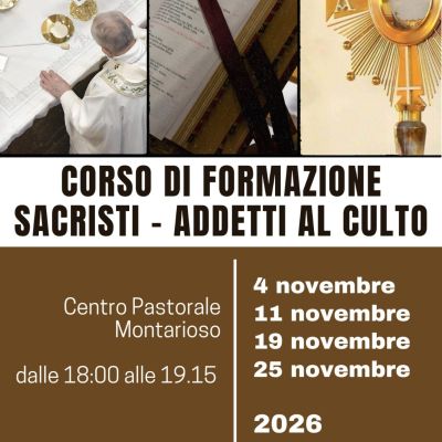 Corso di Formazione Sacristi -Adetti al Culto